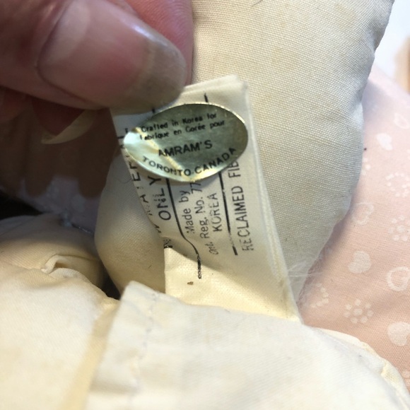 Vintage Doll Sitting Laying MOON STUFFED PLUSH Baby nursery Room Decor cream pnk - Picture 7 of 11